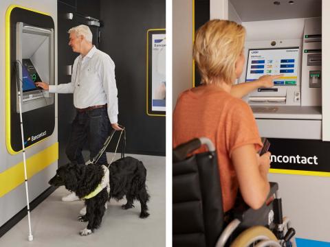 New Bancontact CASH points make withdrawals easier for the visually impaired 